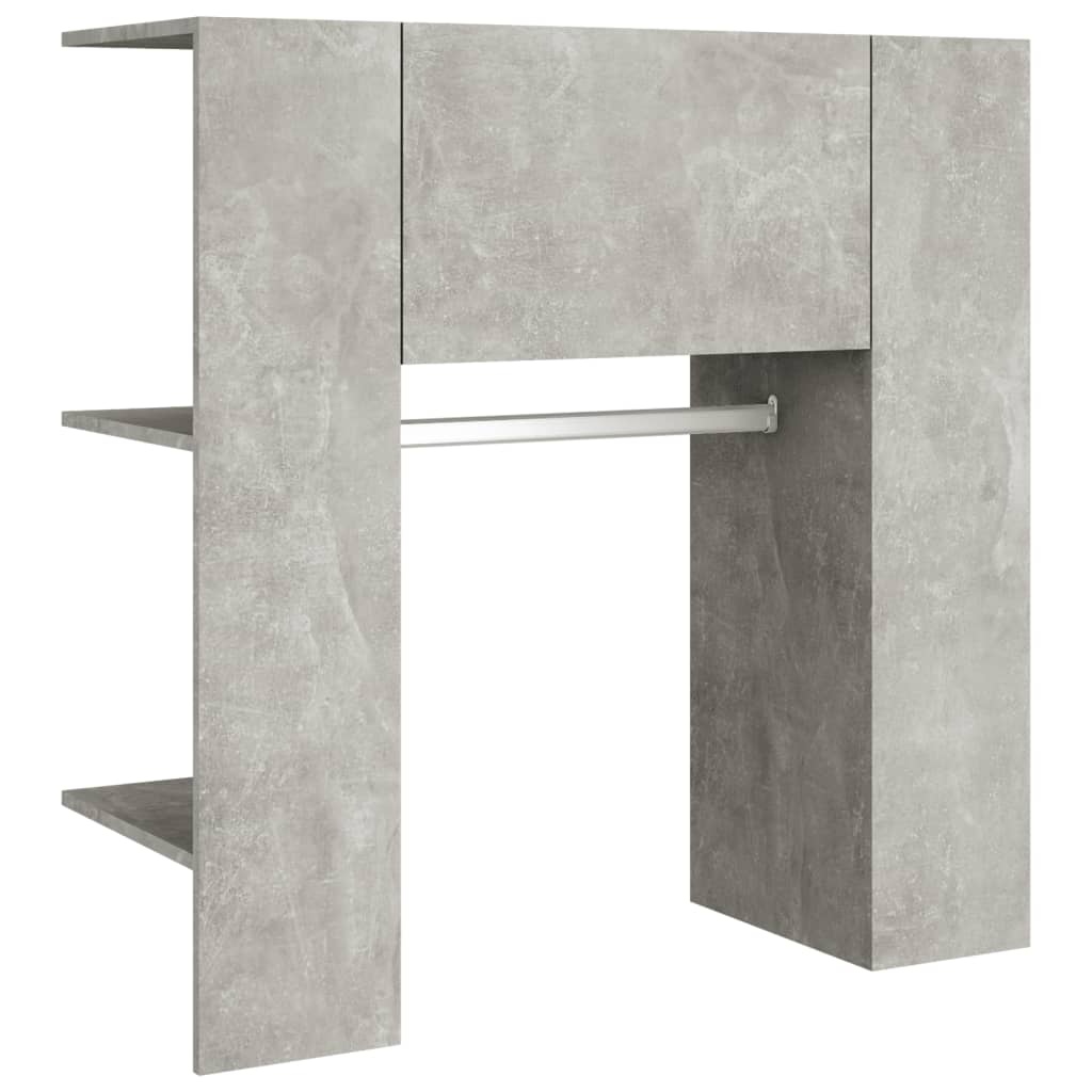 Armoire de couloir Gris béton 97,5x37x99 cm Bois d'ingénierie - XIOS