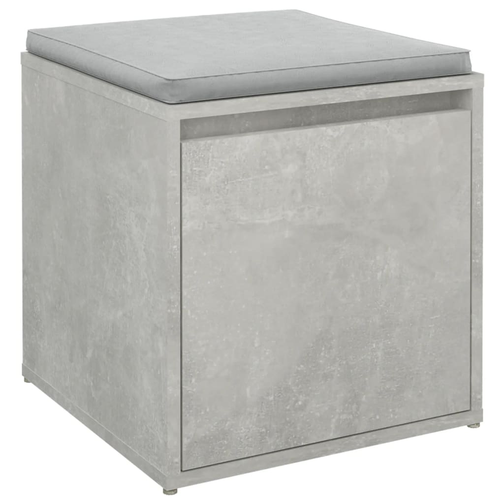 Tiroir boîte Gris béton 40,5x40x40 cm Bois d'ingénierie - XIOS