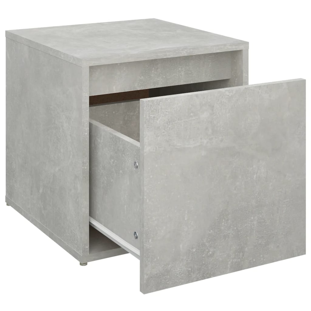 Tiroir boîte Gris béton 40,5x40x40 cm Bois d'ingénierie - XIOS