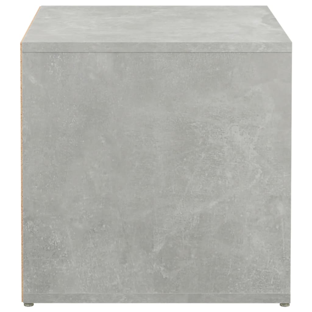 Tiroir boîte Gris béton 40,5x40x40 cm Bois d'ingénierie - XIOS