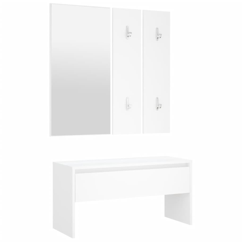 Ensemble de meubles de couloir Blanc Bois d'ingénierie - XIOS