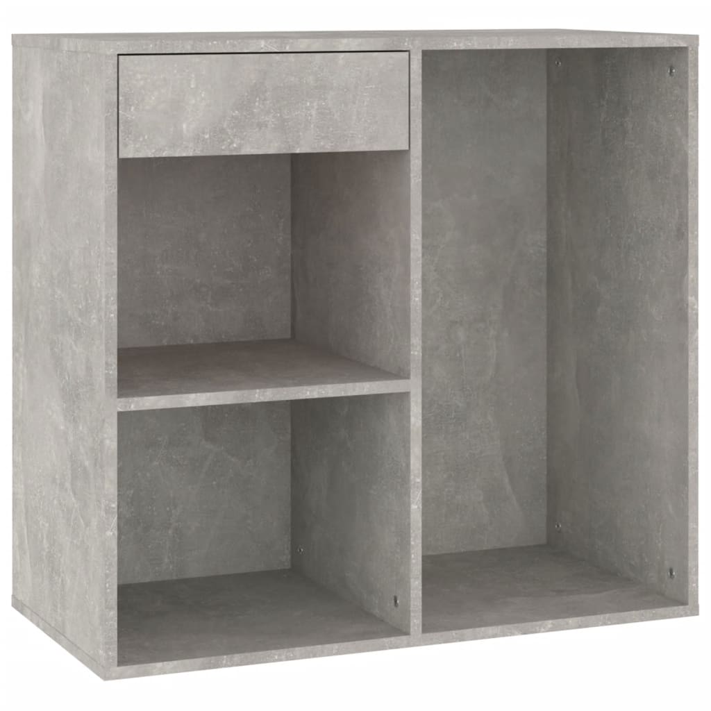 Armoire à cosmétiques Gris béton 80x40x75 cm Bois d'ingénierie - XIOS