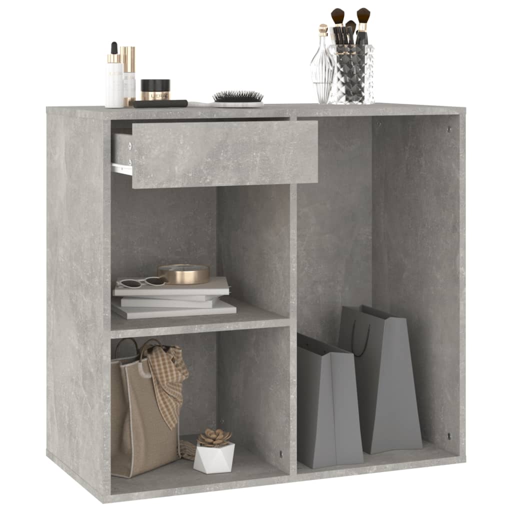Armoire à cosmétiques Gris béton 80x40x75 cm Bois d'ingénierie - XIOS