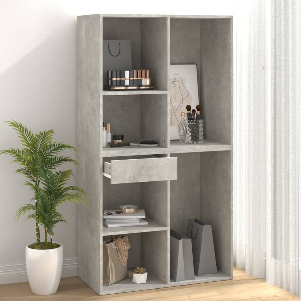 Armoire à cosmétiques Gris béton 80x40x75 cm Bois d'ingénierie - XIOS