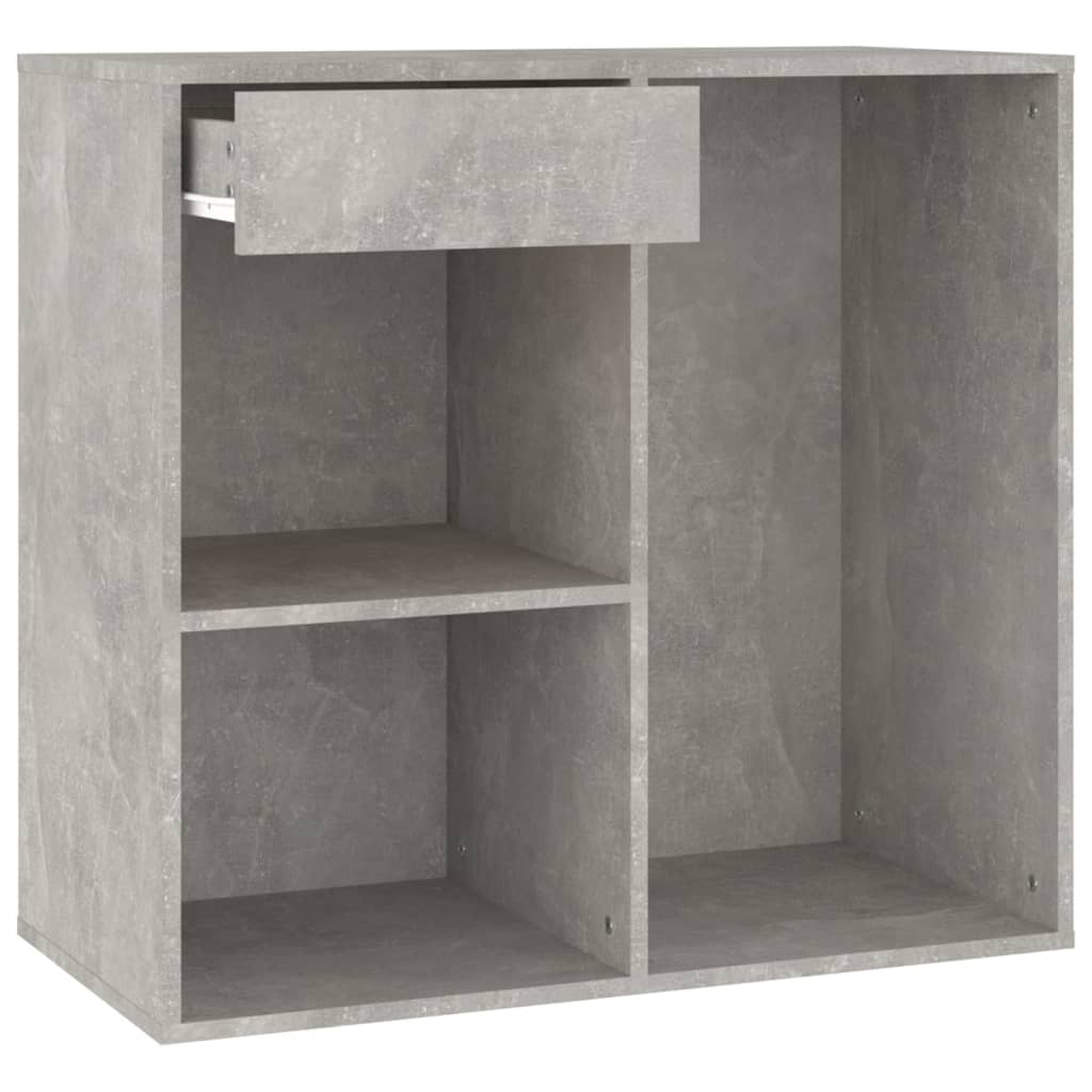 Armoire à cosmétiques Gris béton 80x40x75 cm Bois d'ingénierie - XIOS
