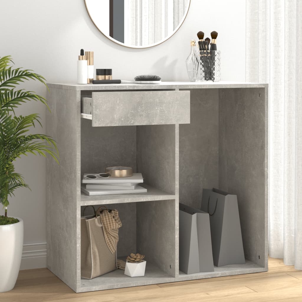 Armoire à cosmétiques Gris béton 80x40x75 cm Bois d'ingénierie - XIOS