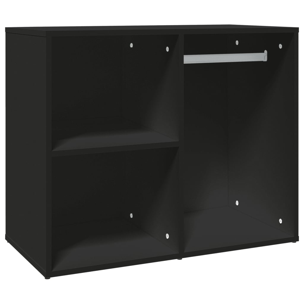 Armoire de dressing noir 80x40x65 cm bois d'ingénierie - XIOS