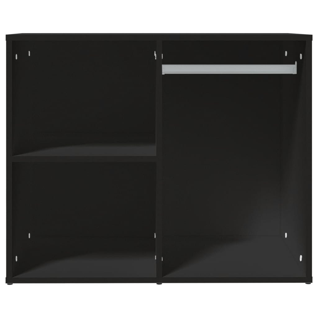 Armoire de dressing noir 80x40x65 cm bois d'ingénierie - XIOS