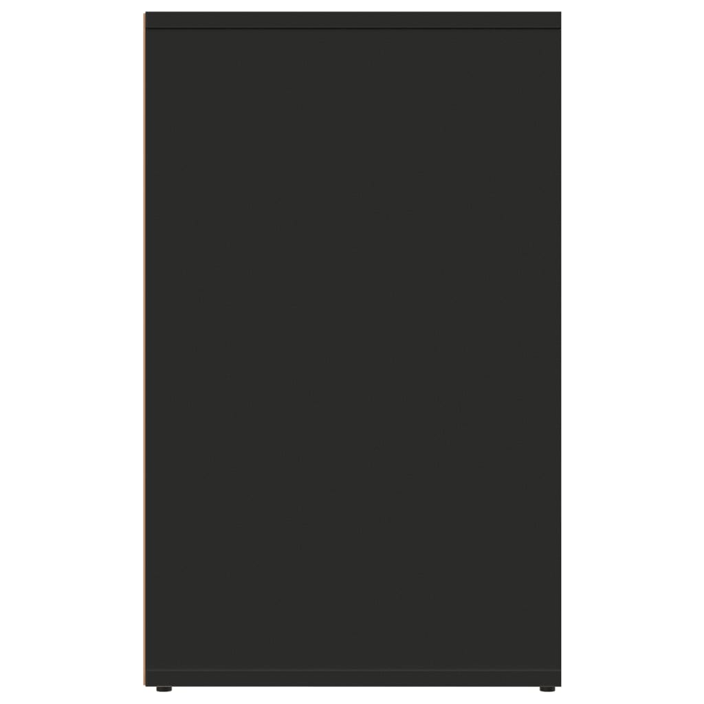 Armoire de dressing noir 80x40x65 cm bois d'ingénierie - XIOS