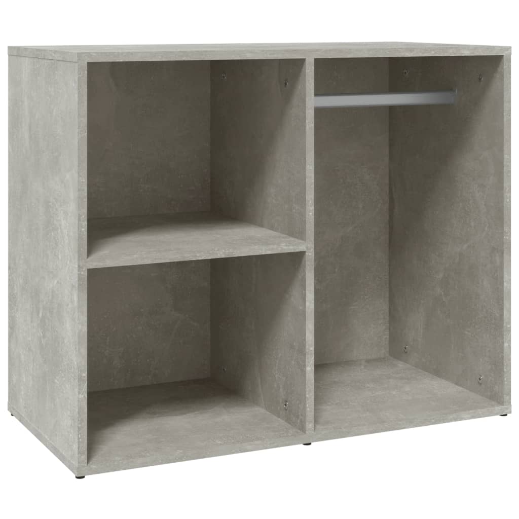Armoire de dressing Gris béton 80x40x65 cm Bois d'ingénierie - XIOS