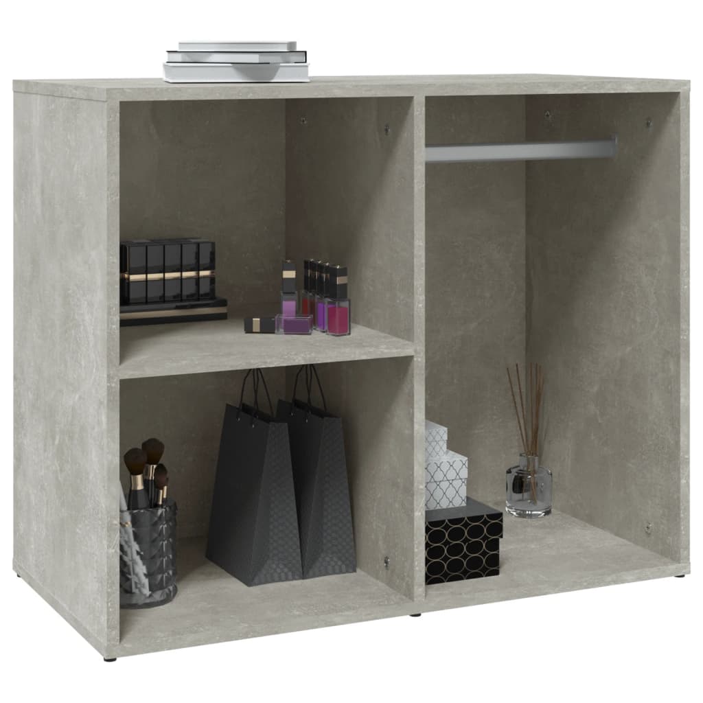 Armoire de dressing Gris béton 80x40x65 cm Bois d'ingénierie - XIOS