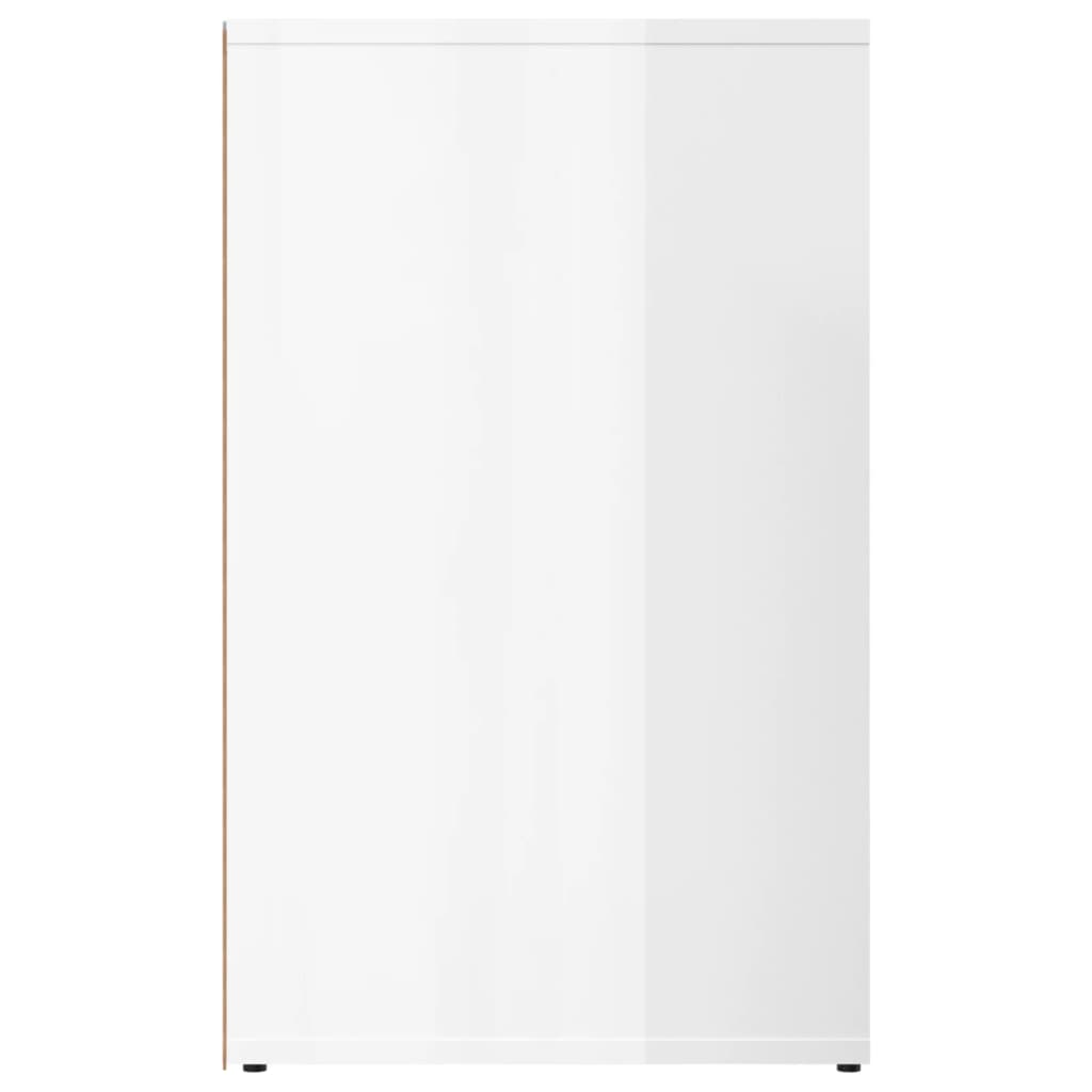 Armoire de dressing Blanc brillant 80x40x65cm Bois d'ingénierie - XIOS