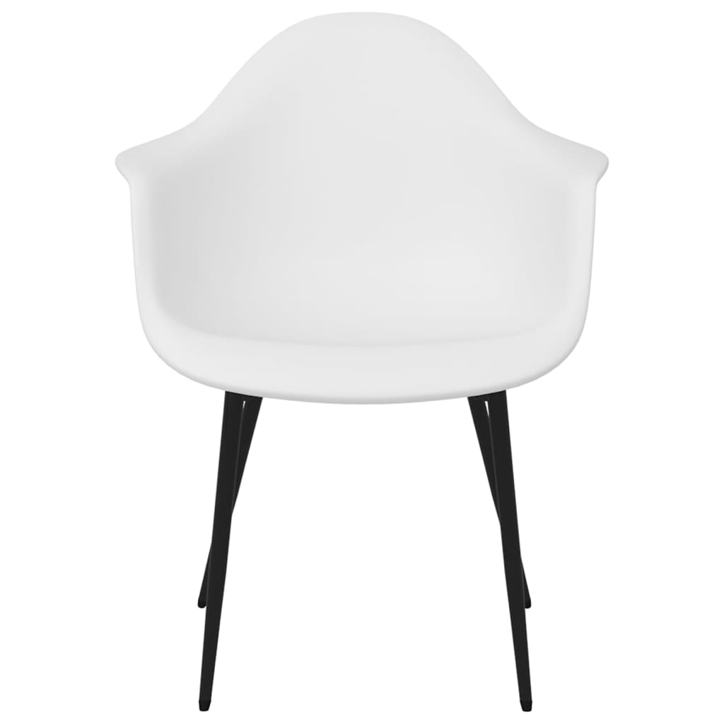 Chaises à manger lot de 4 blanc PP Chaises de cuisine vidaXL