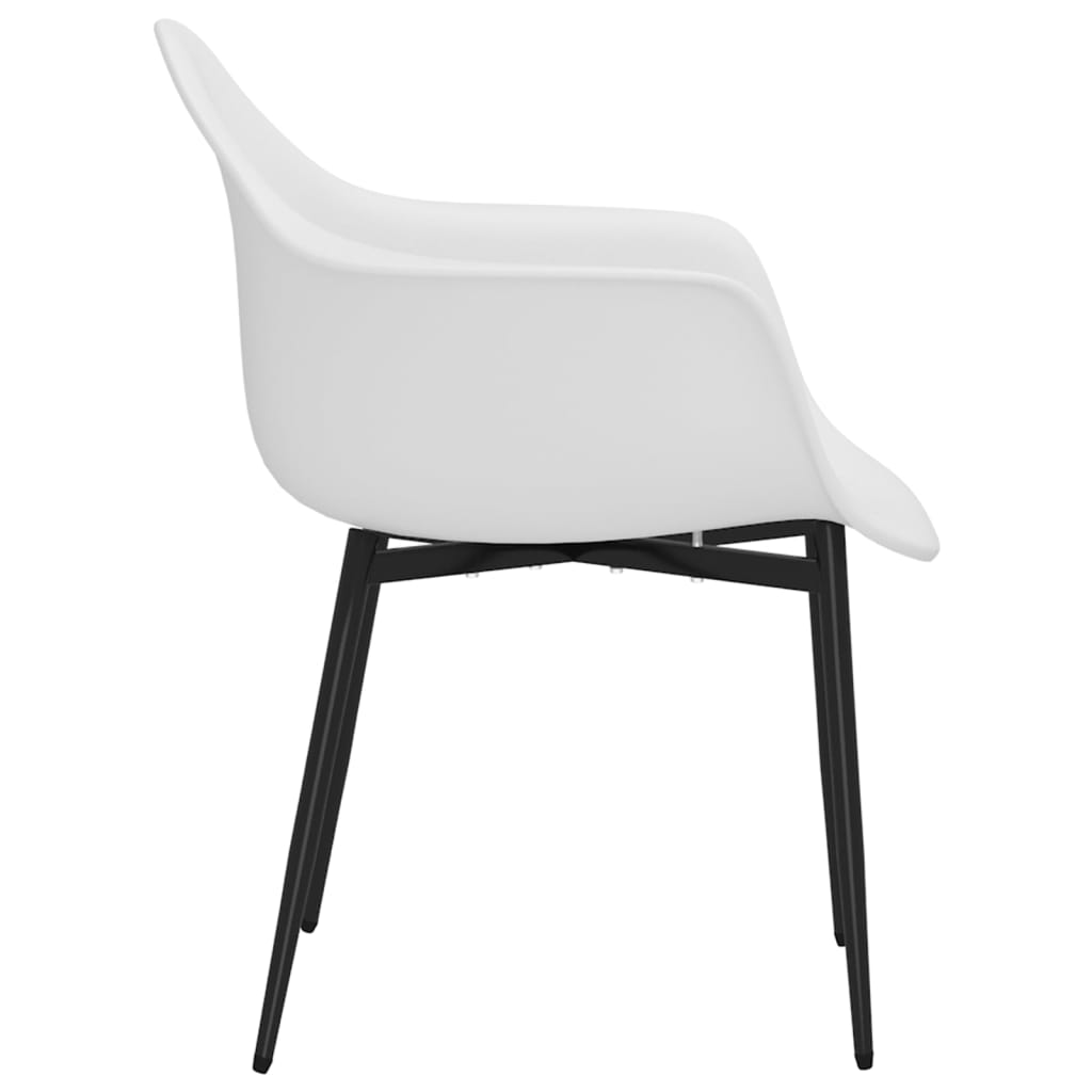 Chaises à manger lot de 4 blanc PP Chaises de cuisine vidaXL