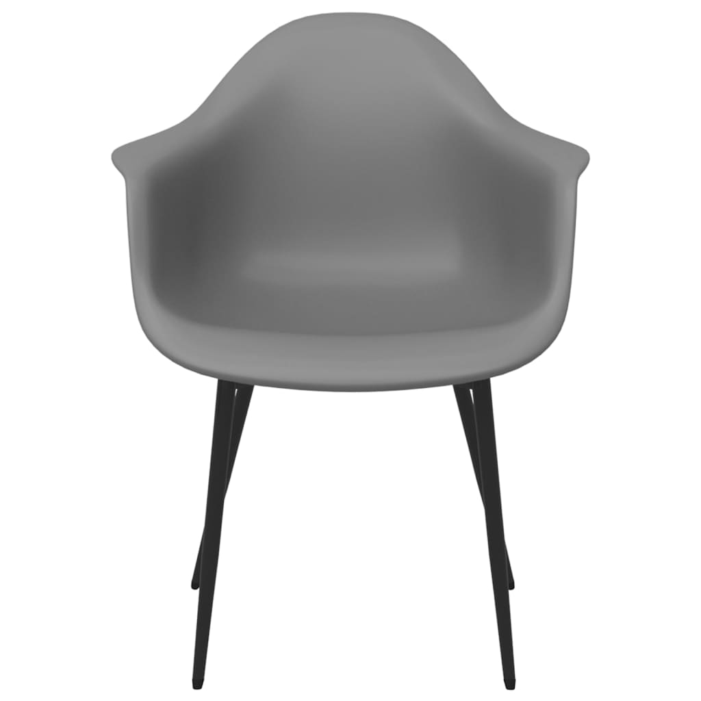 Chaises à manger lot de 2 gris PP - XIOS