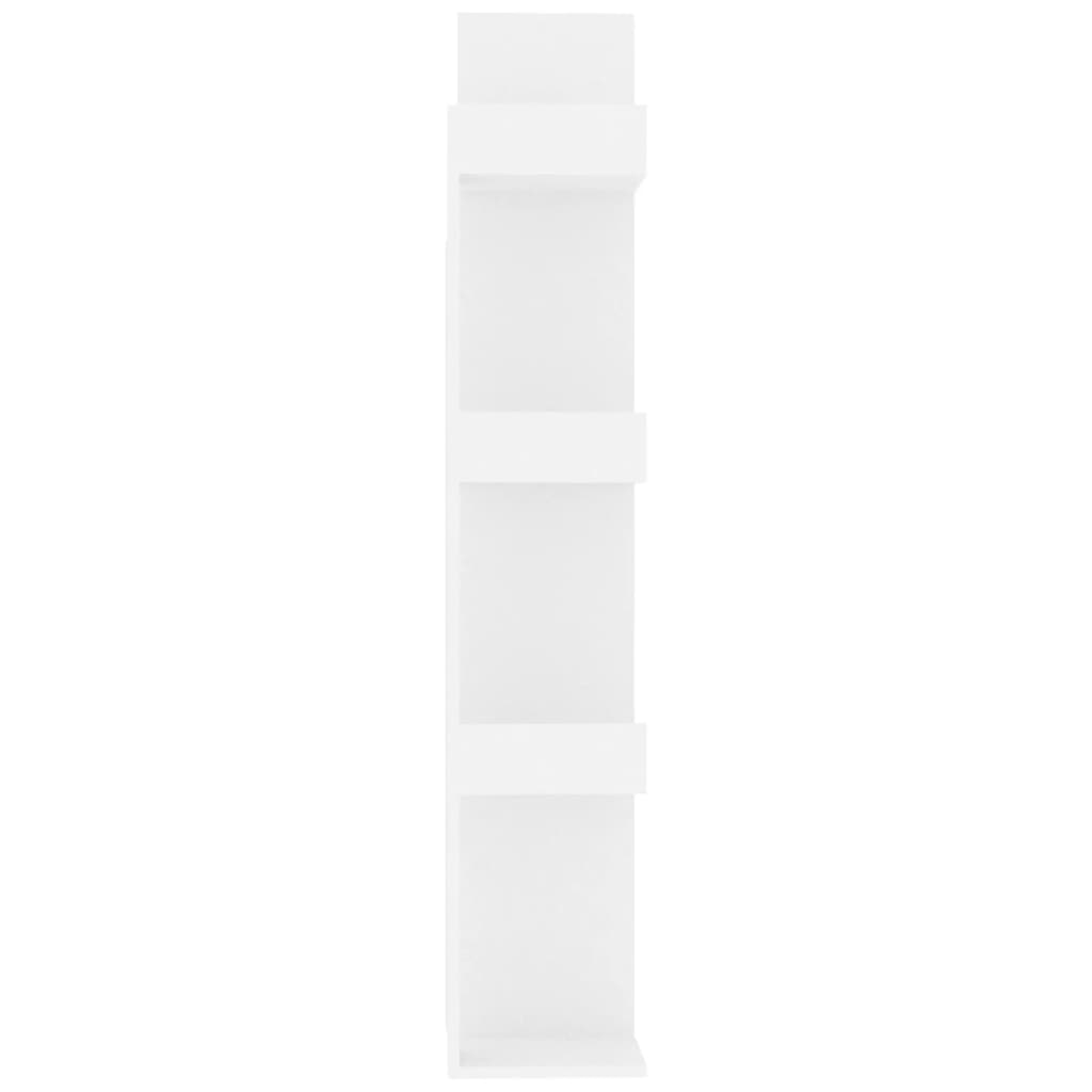 Bibliothèque Blanc 48x25,5x140 cm Bois d’ingénierie - XIOS