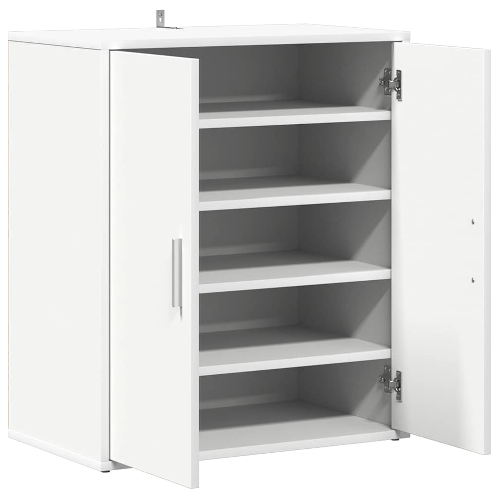 Armoire à chaussures Blanc 60x35x70 cm Bois d’ingénierie - XIOS