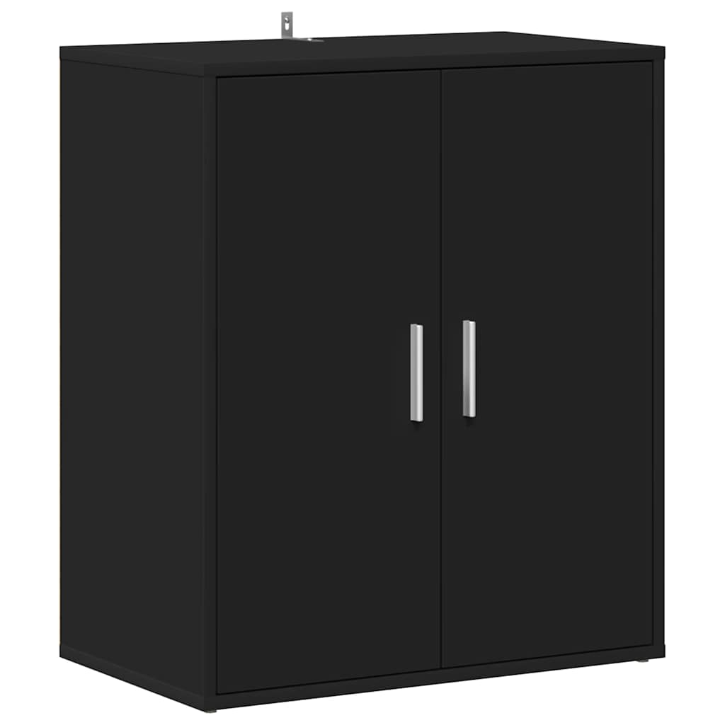 Armoire à chaussures Noir 60x35x70 cm Bois d’ingénierie - XIOS