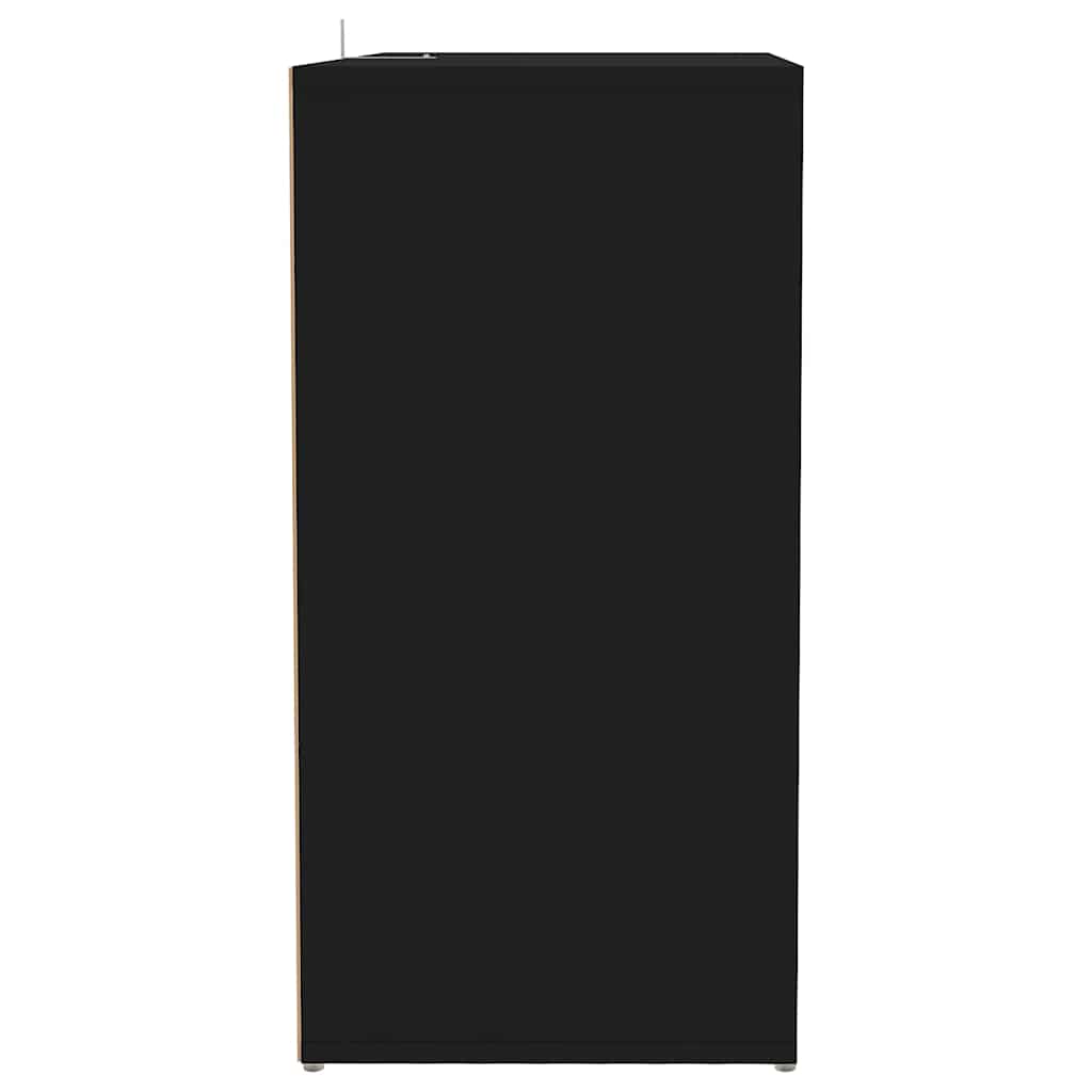 Armoire à chaussures Noir 60x35x70 cm Bois d’ingénierie - XIOS