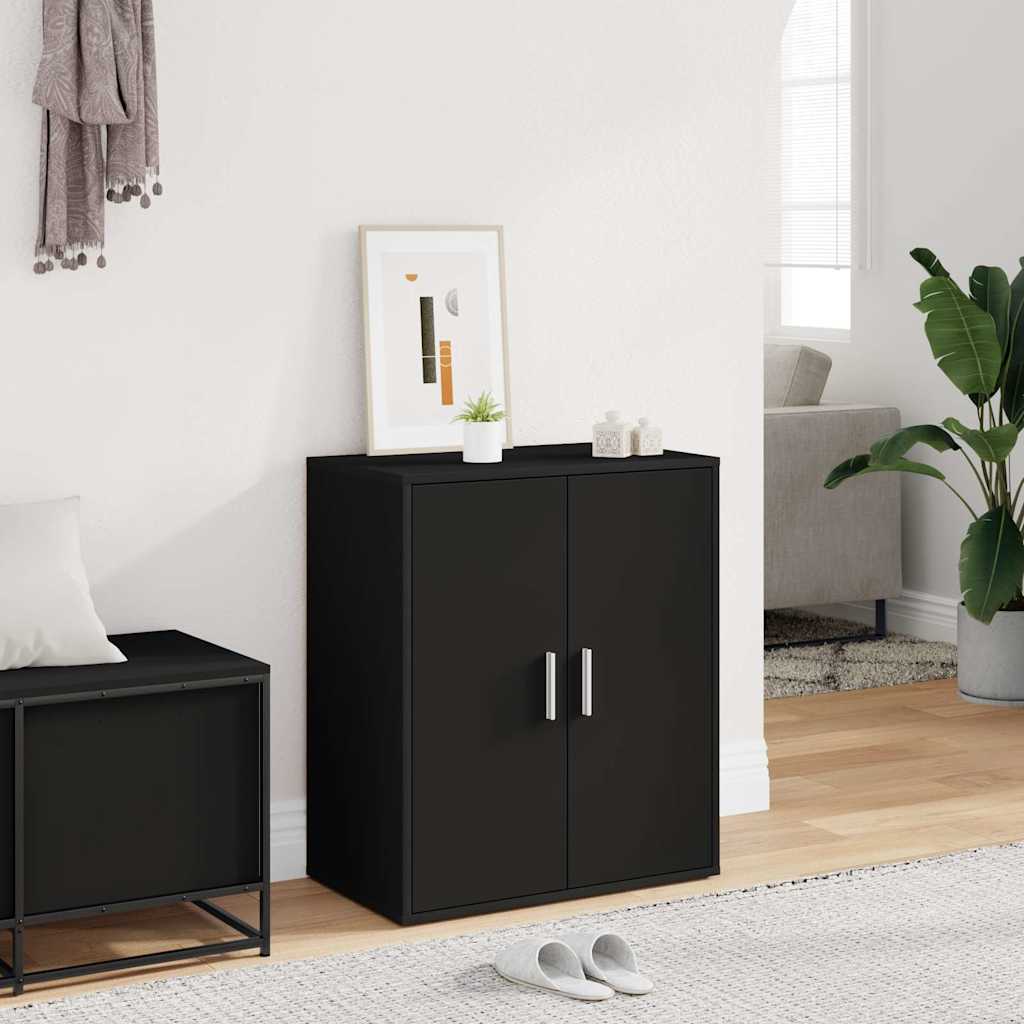 Armoire à chaussures Noir 60x35x70 cm Bois d’ingénierie - XIOS