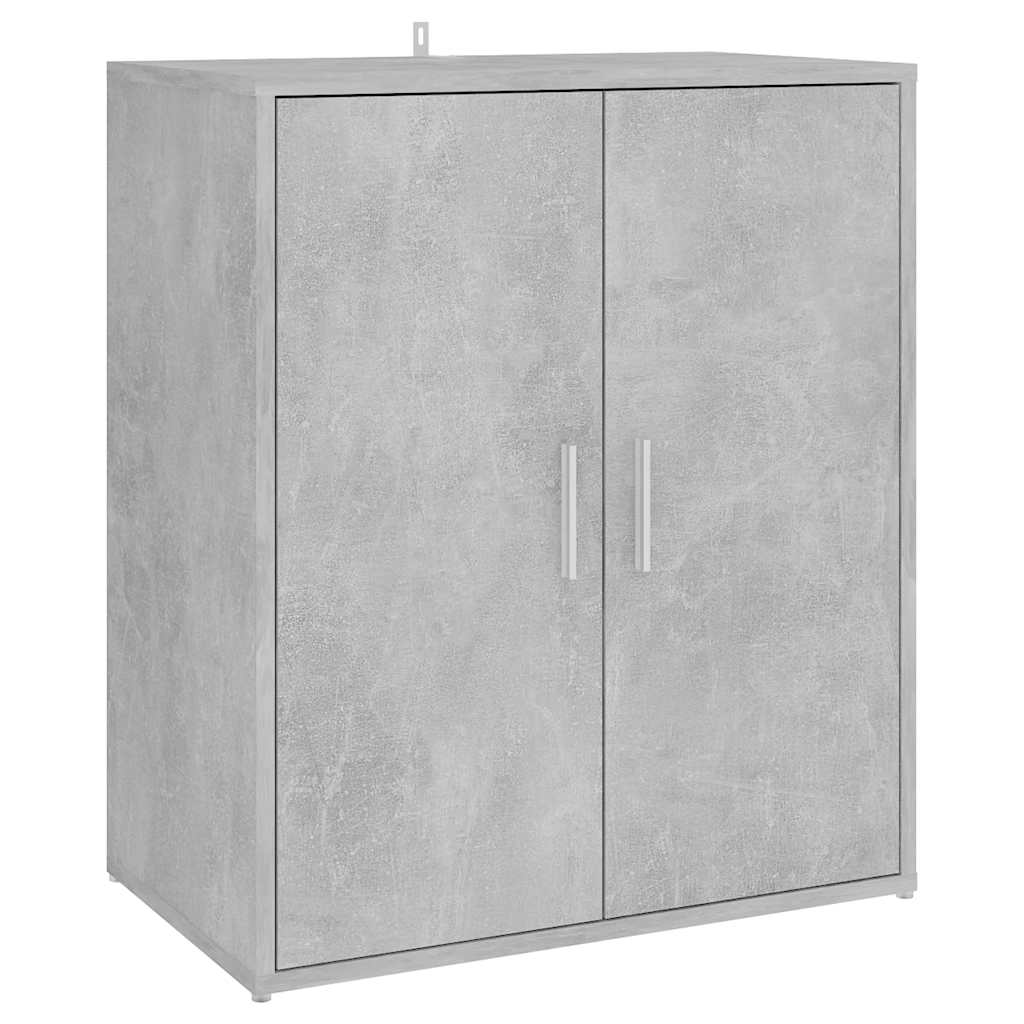 Armoire à chaussures Gris béton 60x35x70 cm Bois d’ingénierie - XIOS
