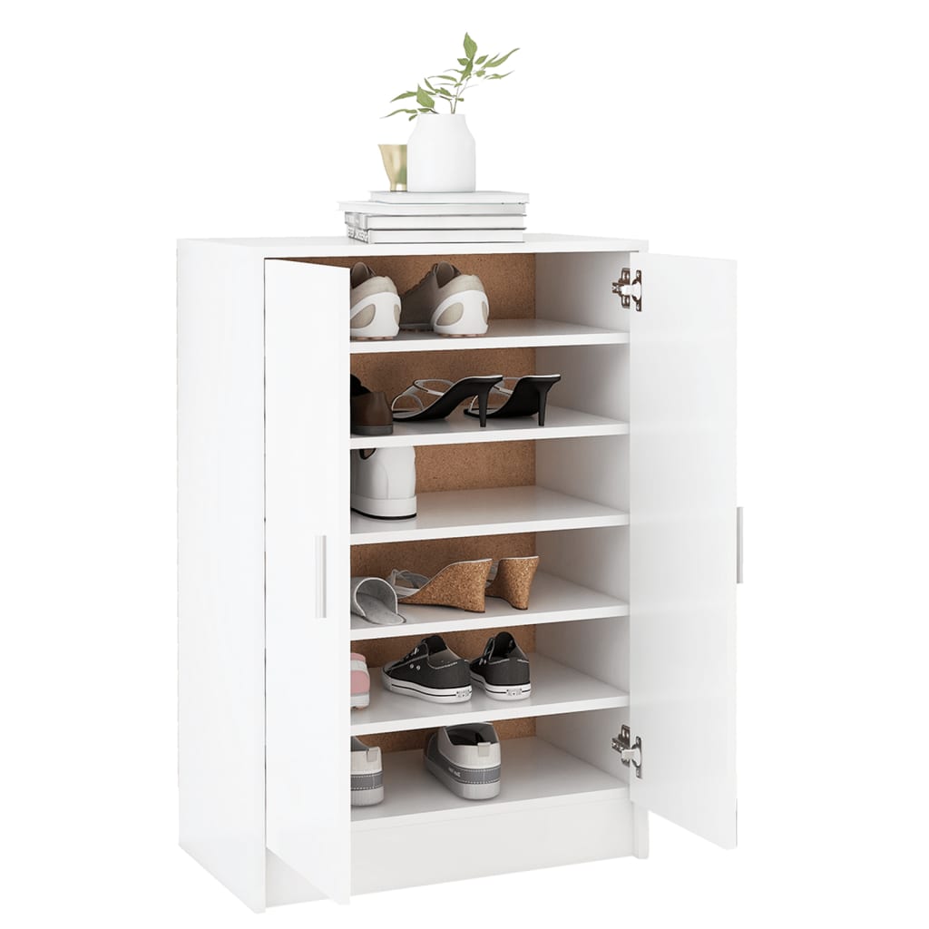 Armoire à chaussures Blanc 60x35x92 cm Bois d’ingénierie - XIOS