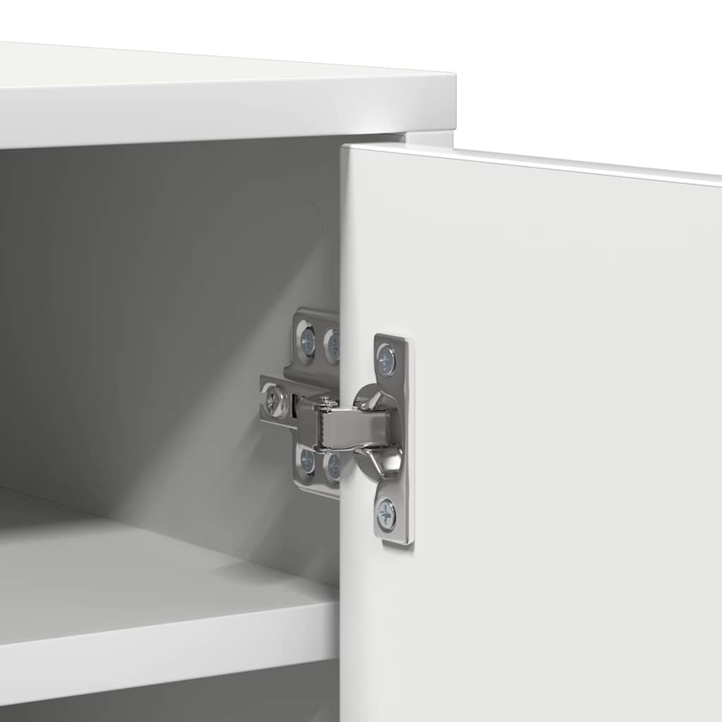 Armoire à chaussures Blanc 60x35x92 cm Bois d’ingénierie - XIOS