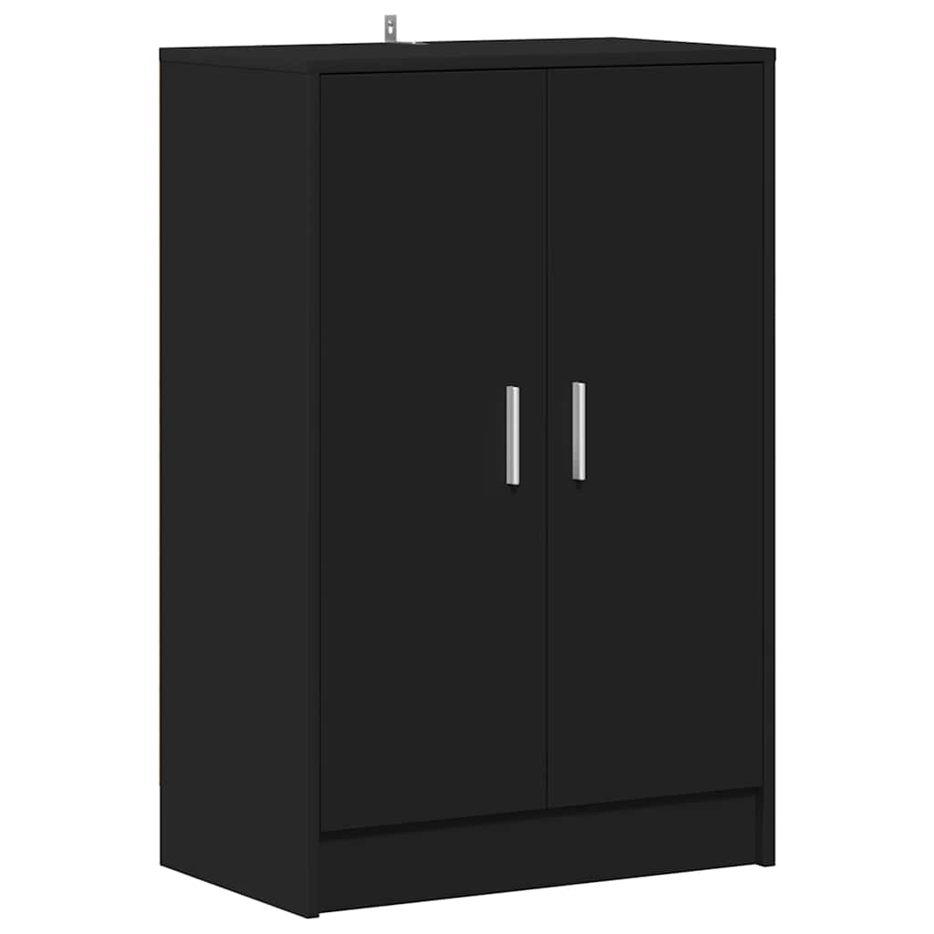 Armoire à chaussures Noir 60x35x92 cm Bois d’ingénierie - XIOS