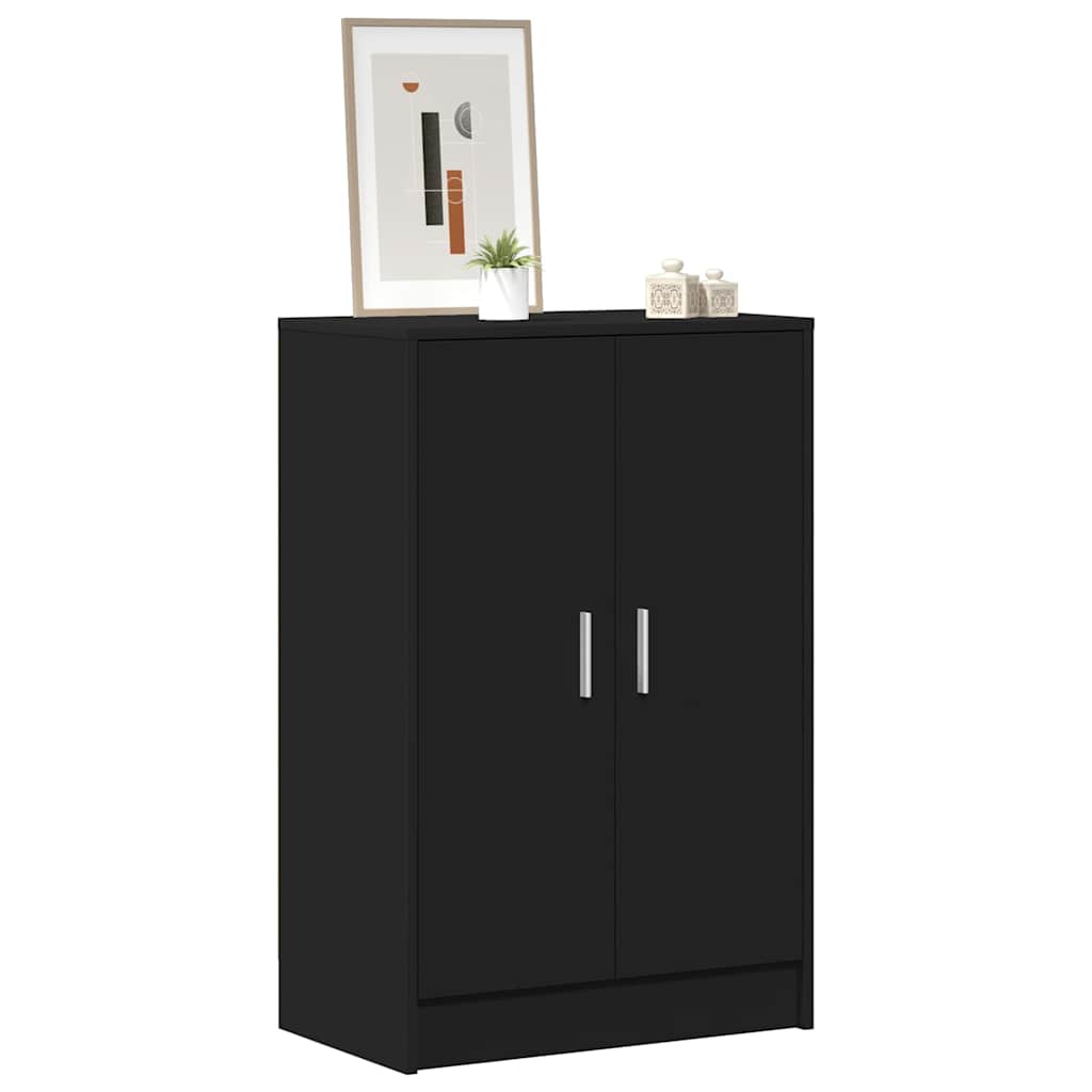 Armoire à chaussures Noir 60x35x92 cm Bois d’ingénierie - XIOS