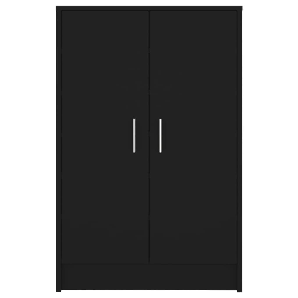 Armoire à chaussures Noir 60x35x92 cm Bois d’ingénierie - XIOS