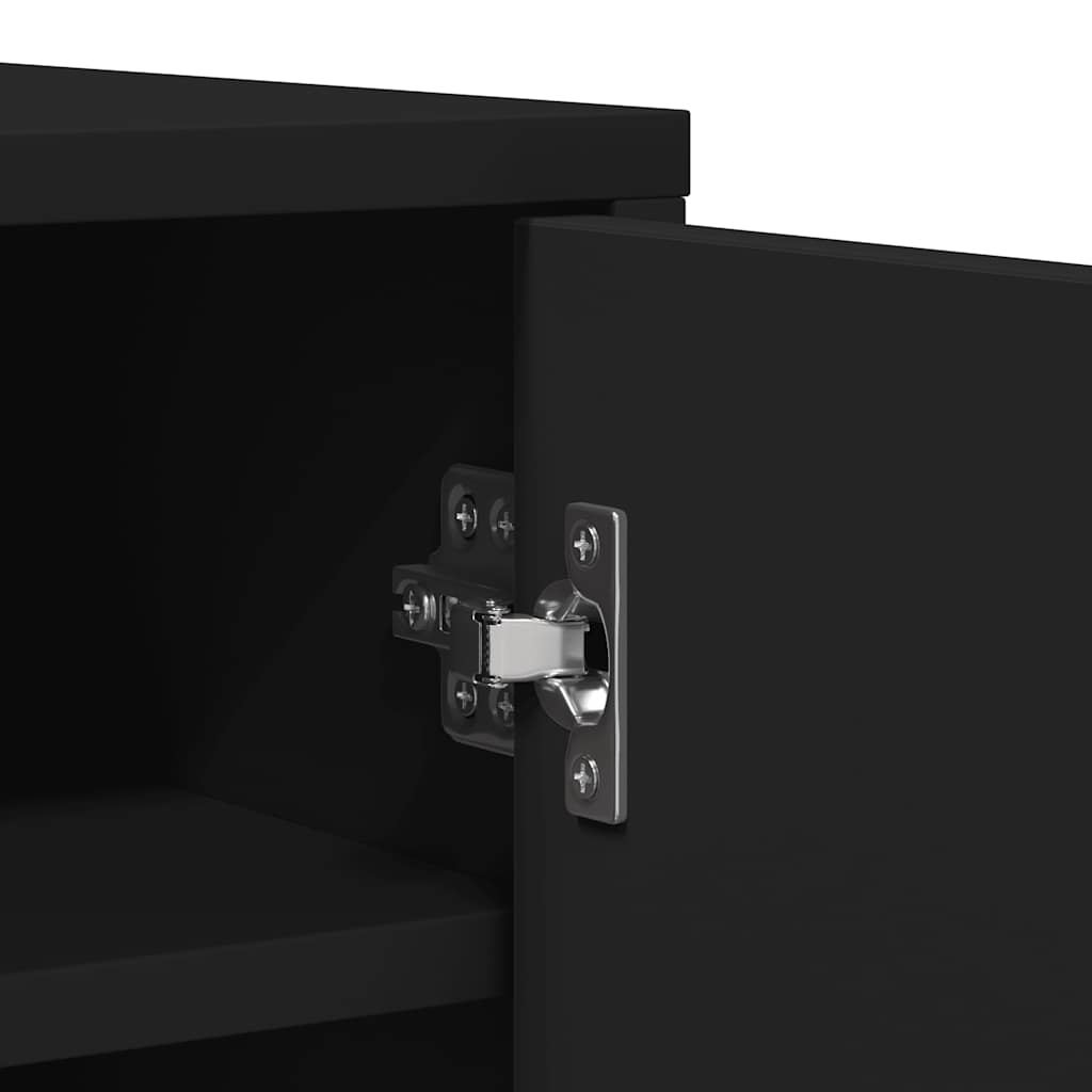Armoire à chaussures Noir 60x35x92 cm Bois d’ingénierie - XIOS
