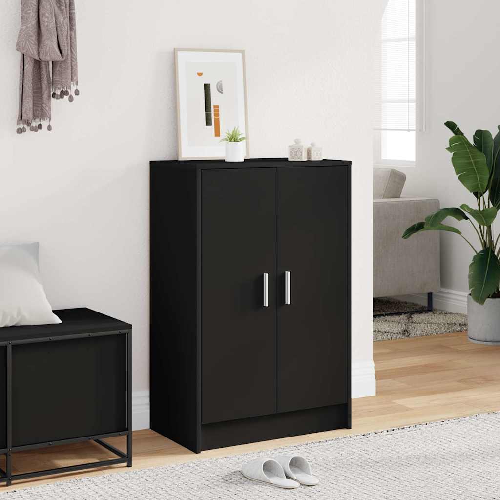 Armoire à chaussures Noir 60x35x92 cm Bois d’ingénierie - XIOS