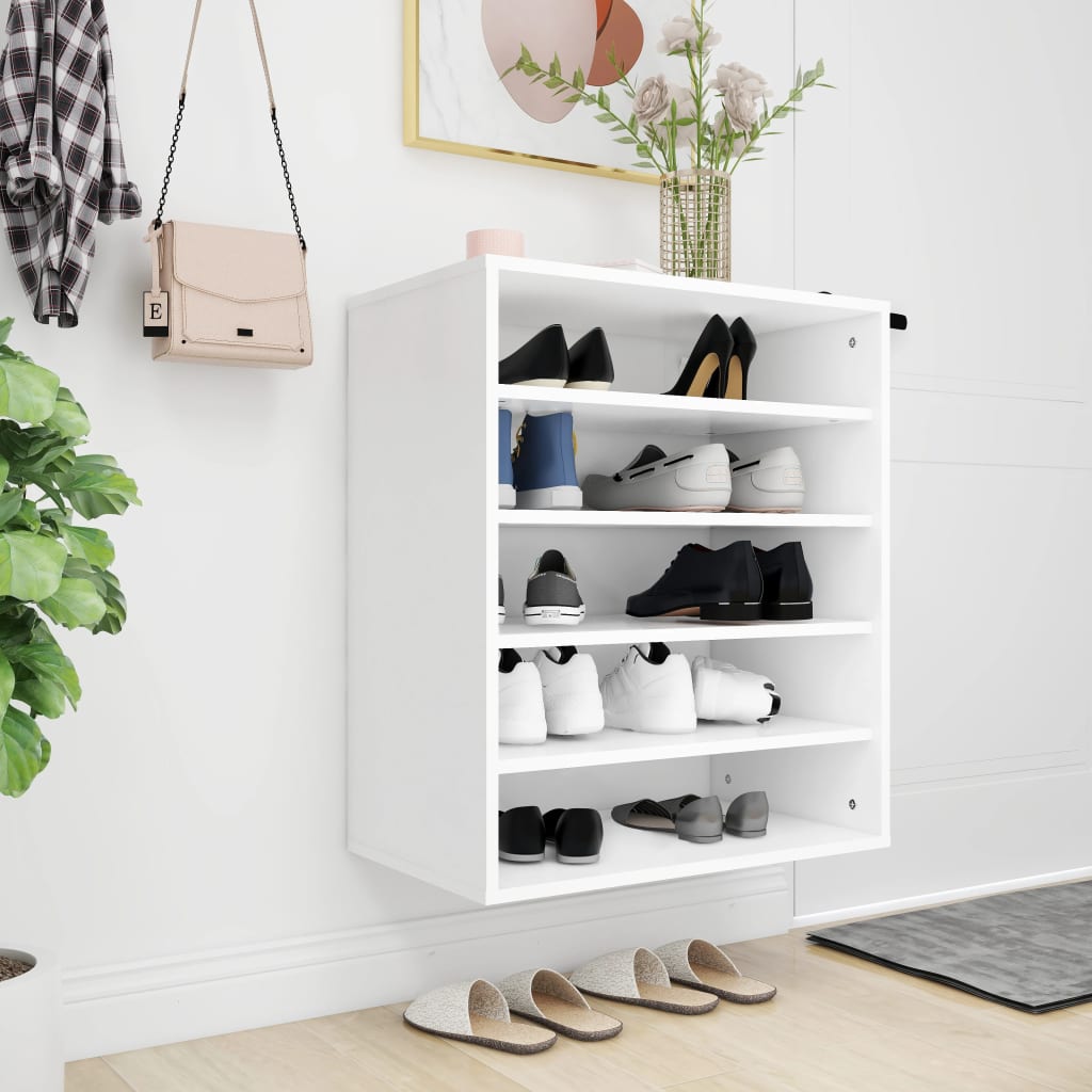 Armoire à chaussures Blanc 60x35x70 cm Bois d’ingénierie - XIOS