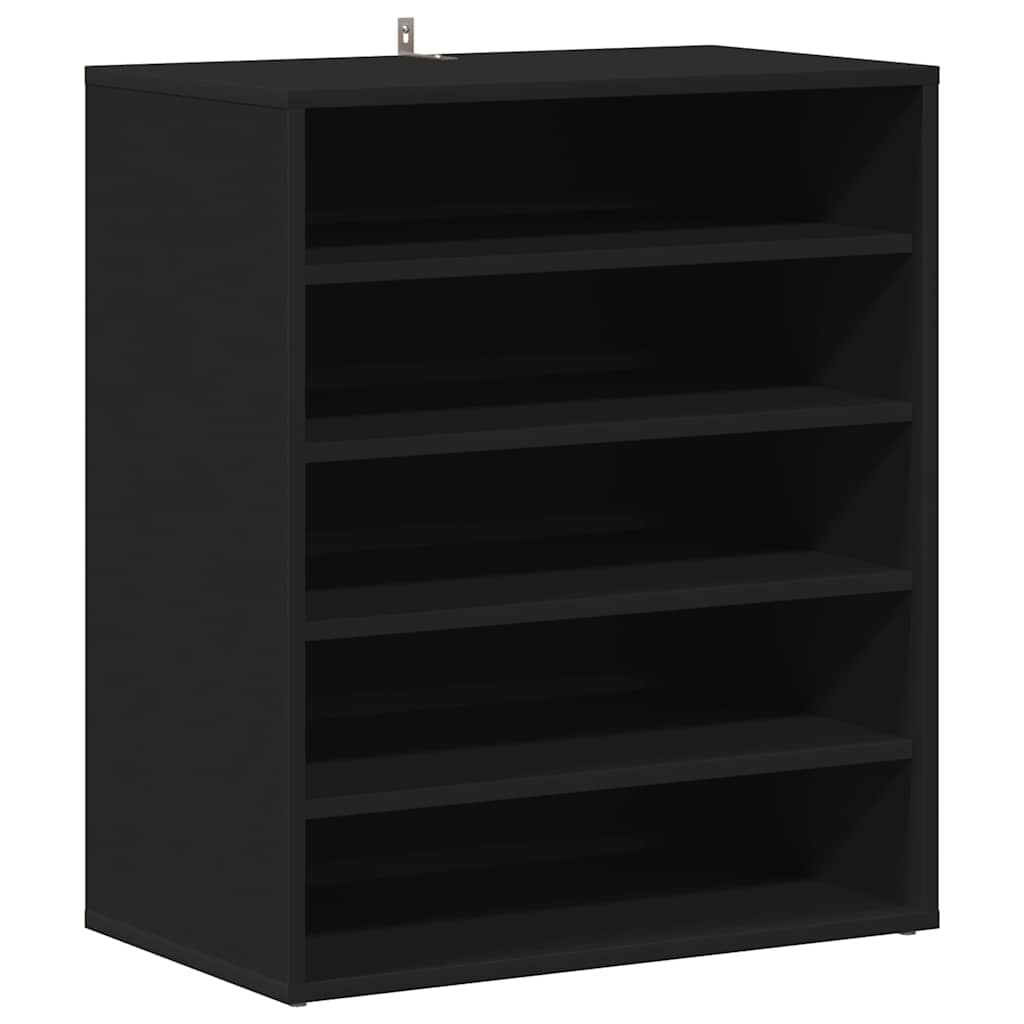 Armoire à chaussures Noir 60x35x70 cm Bois d’ingénierie - XIOS