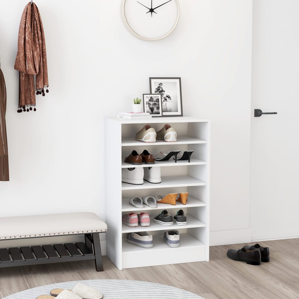 Armoire à chaussures Blanc 60x35x92 cm Bois d’ingénierie - XIOS