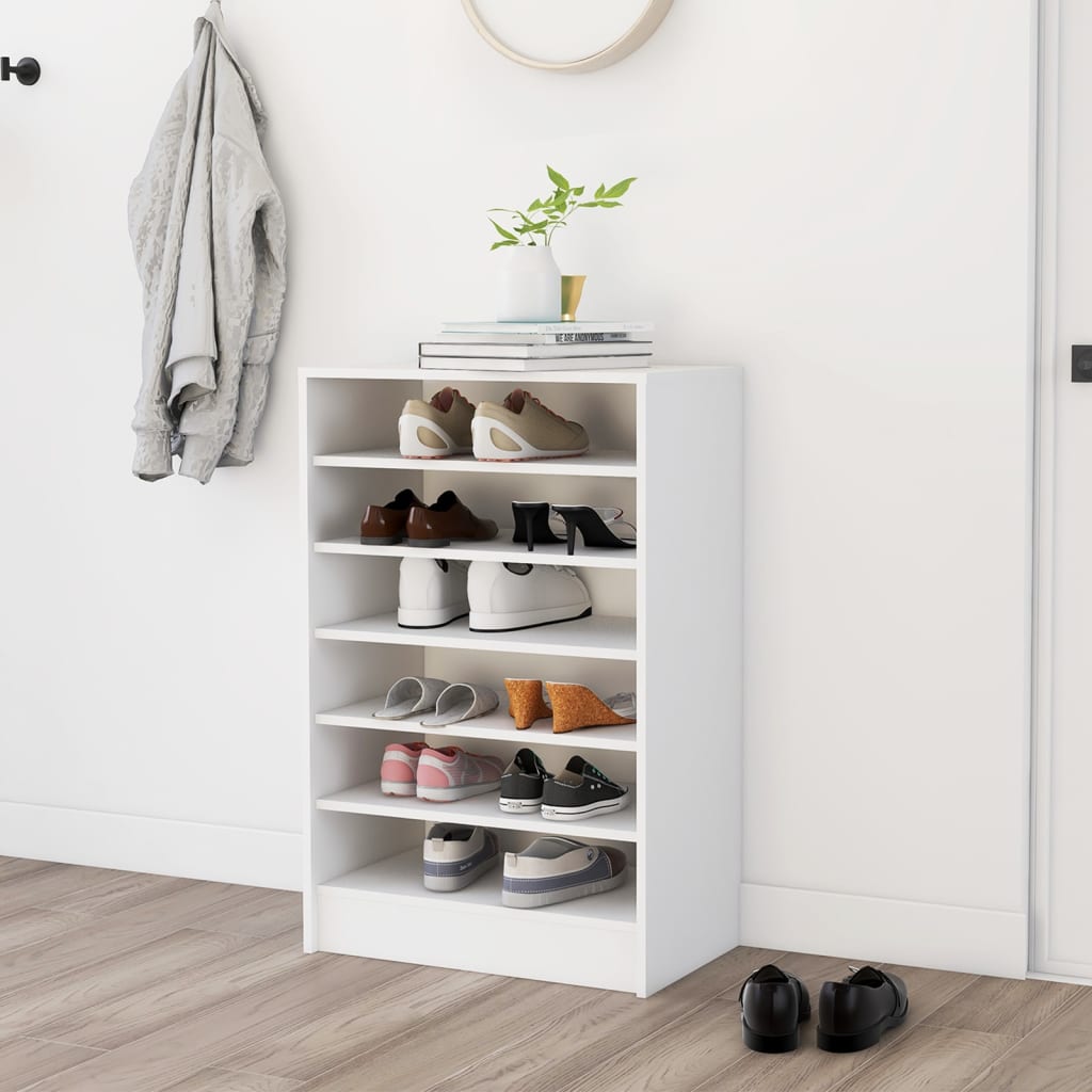 Armoire à chaussures Blanc 60x35x92 cm Bois d’ingénierie - XIOS