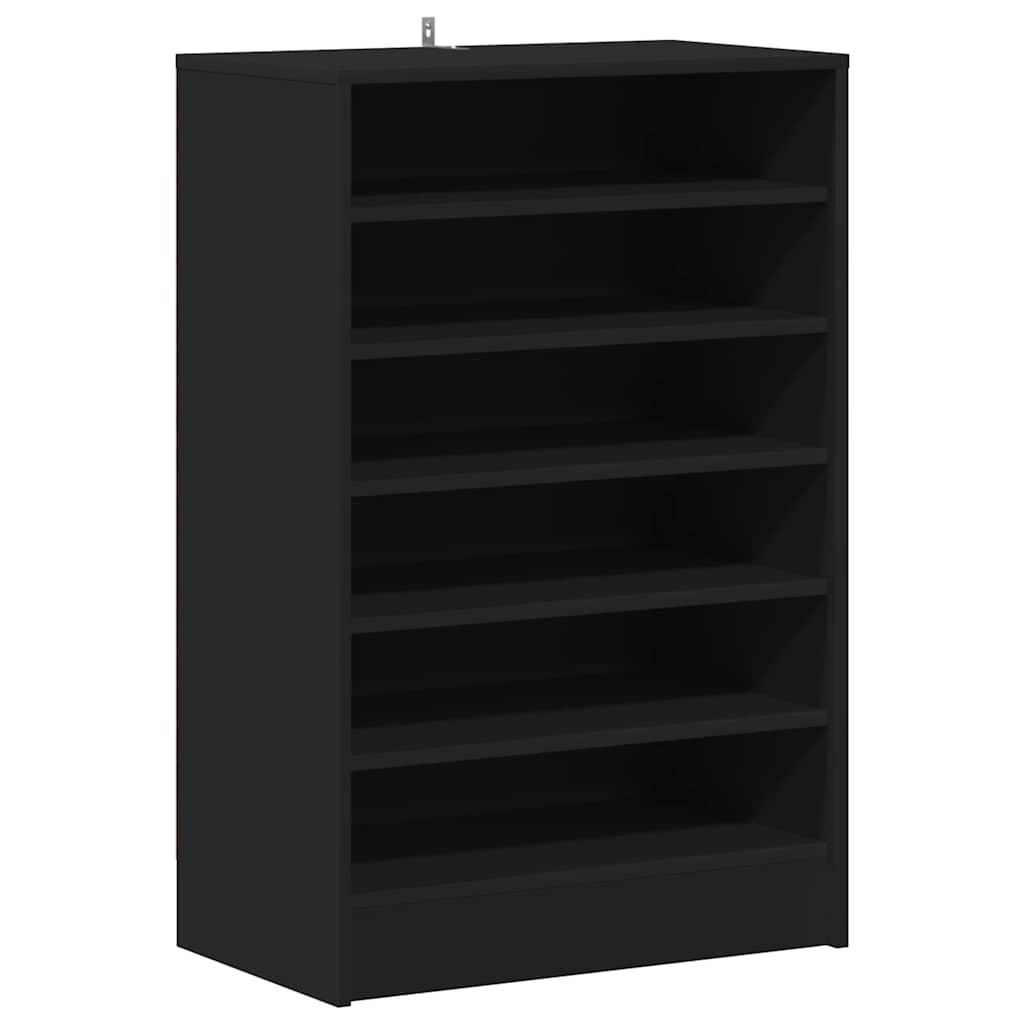 Armoire à chaussures Noir 60x35x92 cm Bois d’ingénierie - XIOS