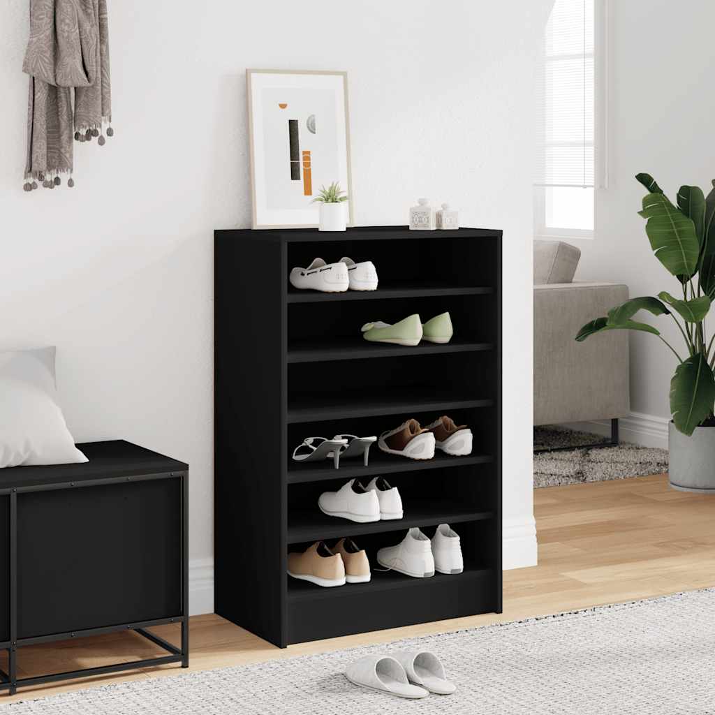 Armoire à chaussures Noir 60x35x92 cm Bois d’ingénierie - XIOS