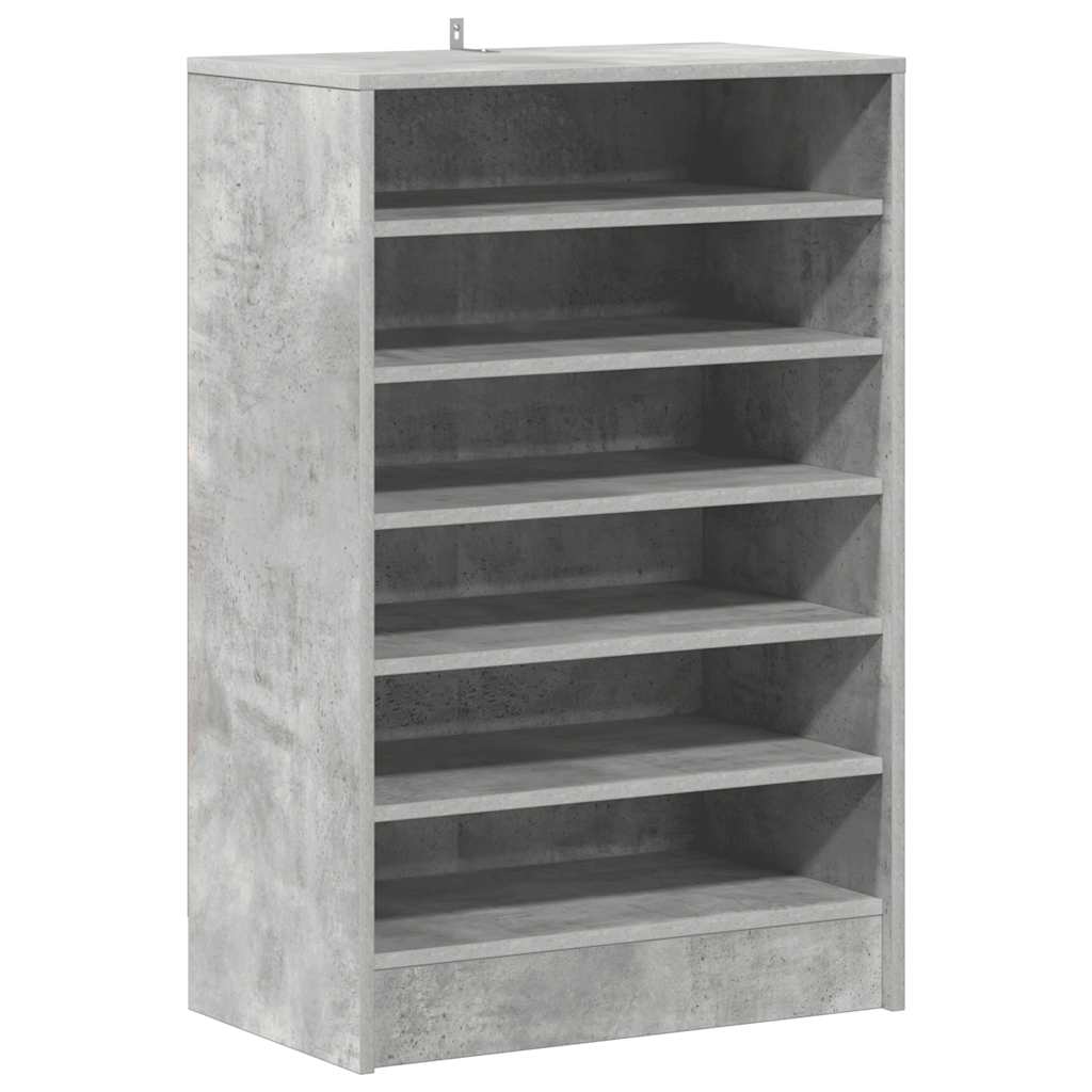 Armoire à chaussures Gris béton 60x35x92 cm Bois d’ingénierie - XIOS