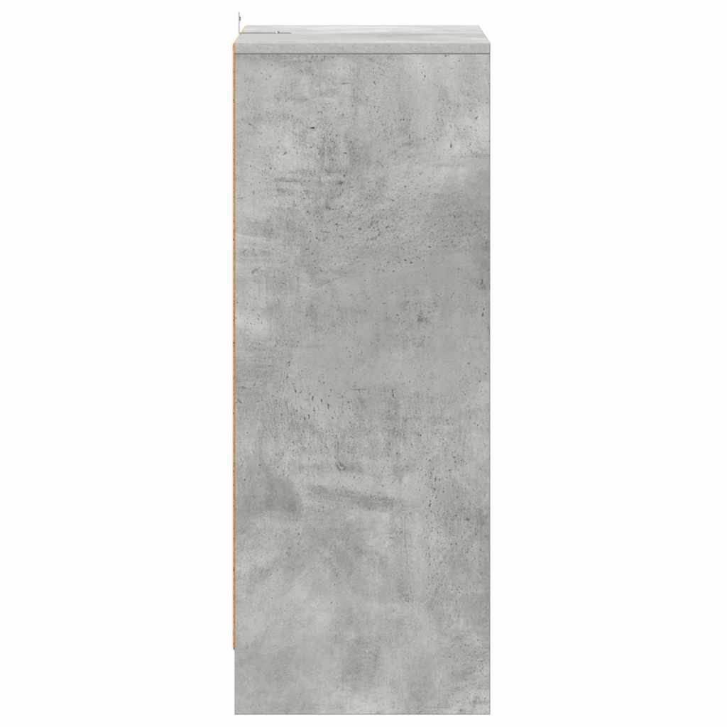 Armoire à chaussures Gris béton 60x35x92 cm Bois d’ingénierie - XIOS