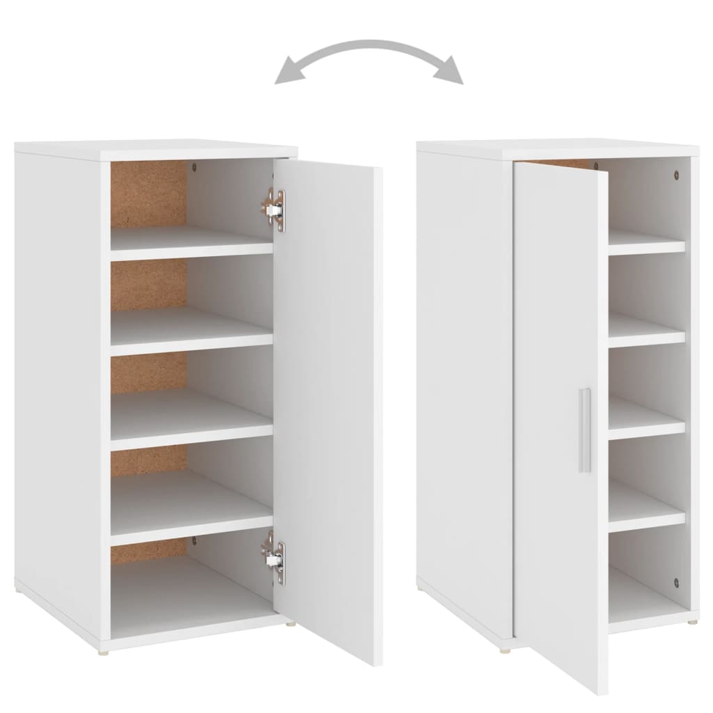 Armoire à chaussures Blanc 32x35x70 cm Bois d’ingénierie - XIOS