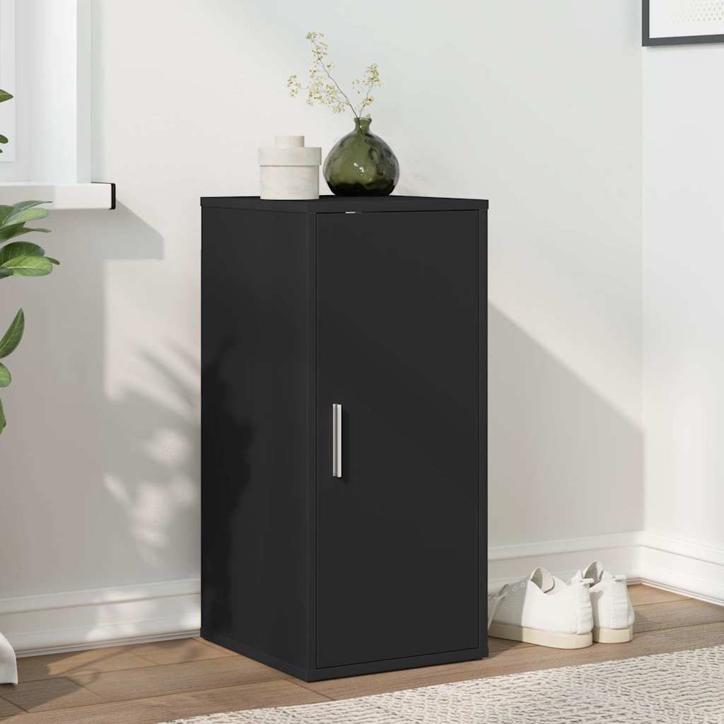Armoire à chaussures Noir 32x35x70 cm Bois d’ingénierie - XIOS