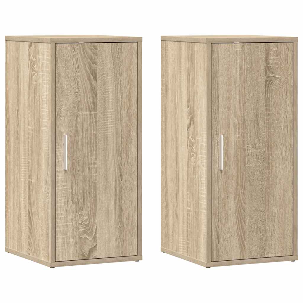 Armoires à chaussures 2 pcs Chêne sonoma 32x35x70 cm Aggloméré - XIOS