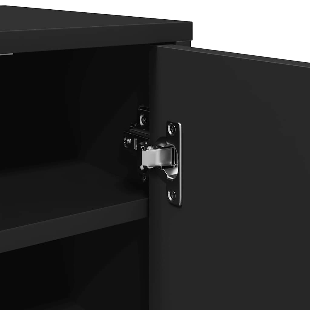 Armoire à chaussures Noir 32x35x92 cm Bois d’ingénierie - XIOS