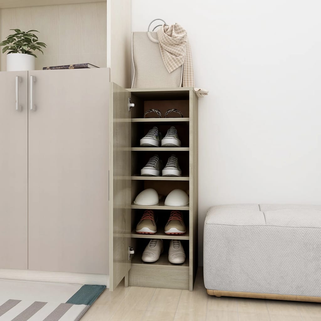 Armoire à chaussures Chêne Sonoma 32x35x92 cm Bois d’ingénierie - XIOS