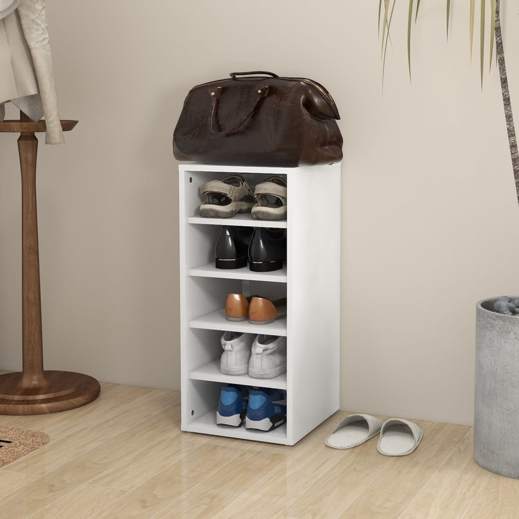 Armoire à chaussures Blanc 31,5x35x70 cm Bois d'ingénierie - XIOS