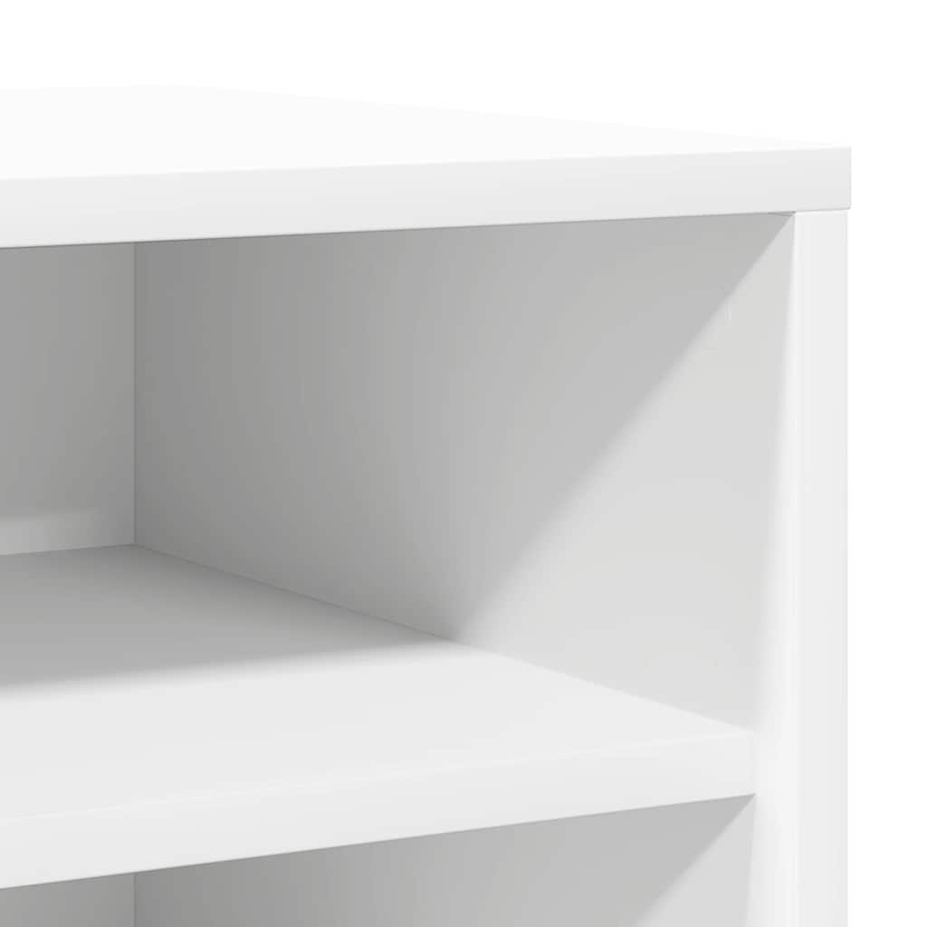 Armoires à chaussures 2pcs Blanc 31,5x35x70cm Bois d'ingénierie - XIOS