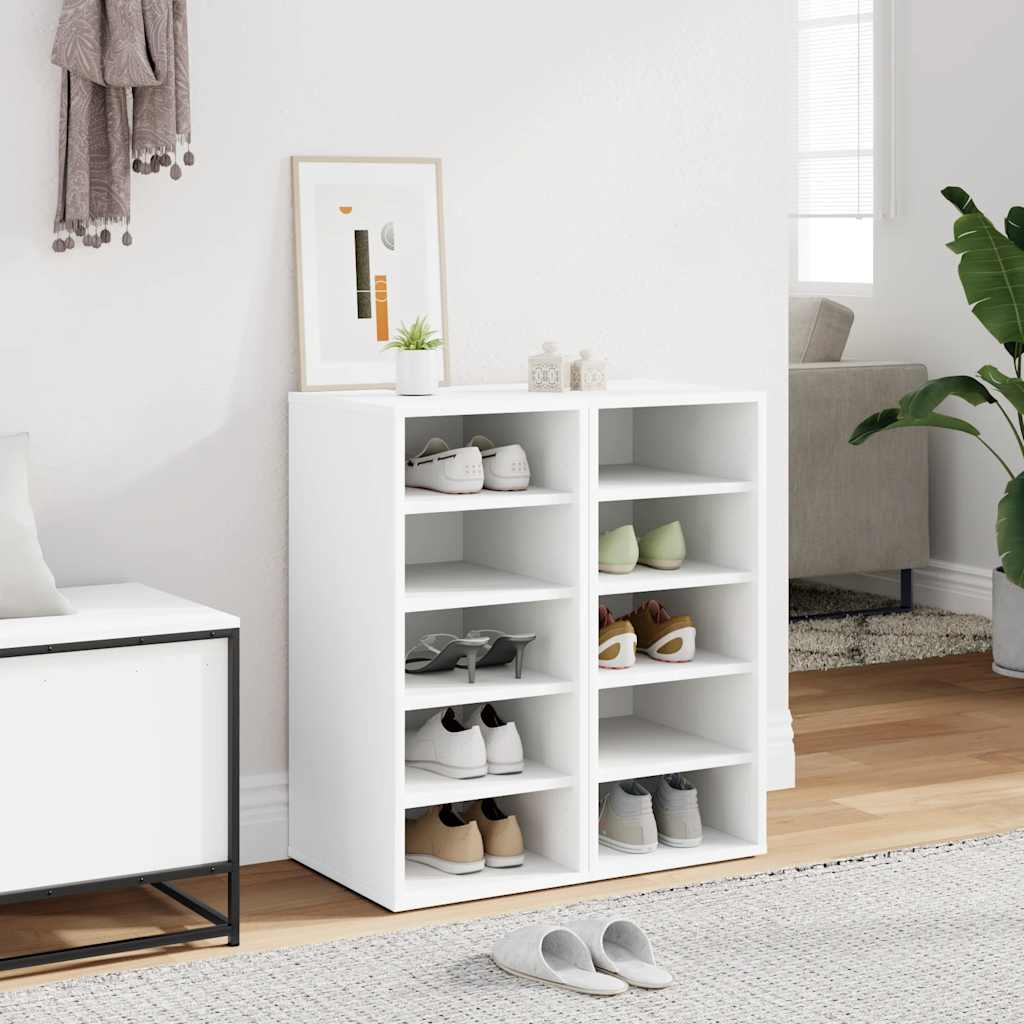 Armoires à chaussures 2pcs Blanc 31,5x35x70cm Bois d'ingénierie - XIOS