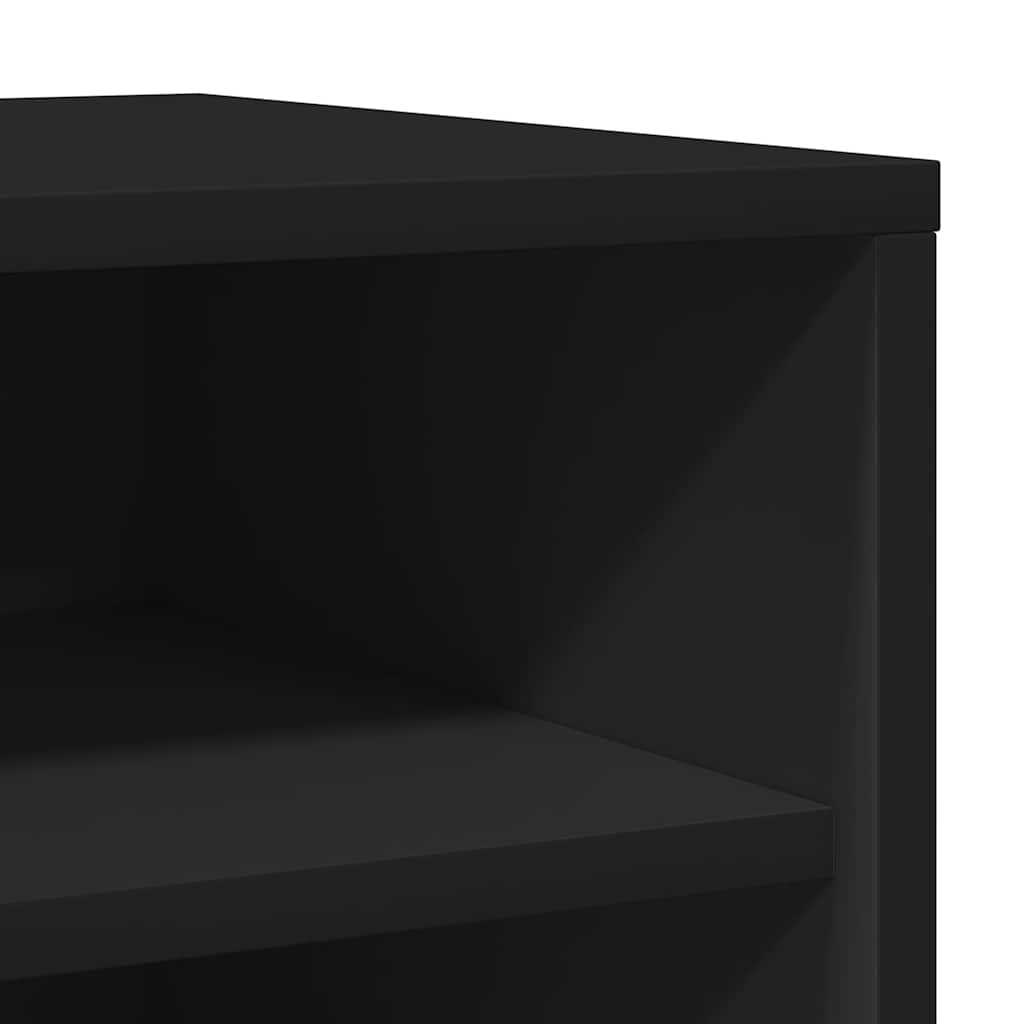 Armoire à chaussures Noir 31,5x35x70 cm Aggloméré - XIOS