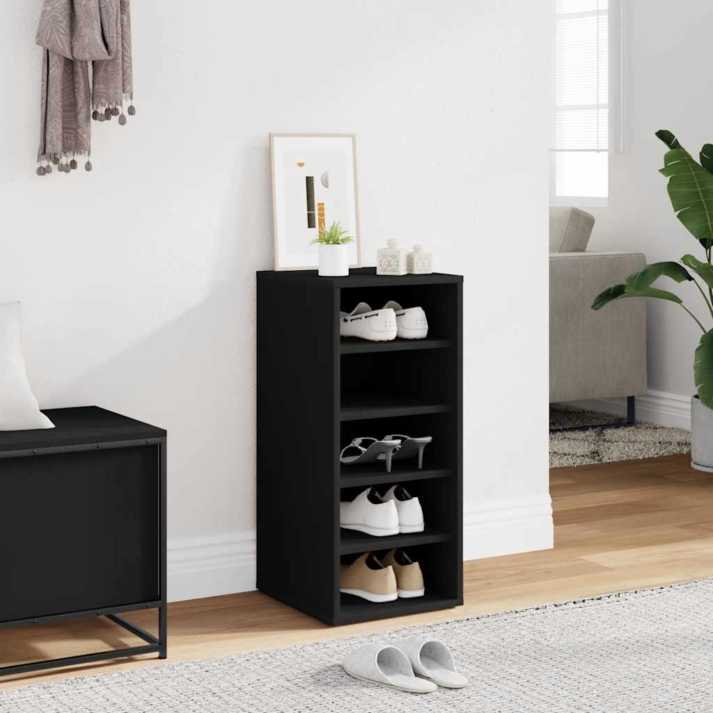 Armoire à chaussures Noir 31,5x35x70 cm Aggloméré - XIOS